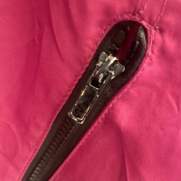 Kangaroos Vintage Magenta Pink Zip Up Jacket Windbreaker Women’s Sz Large 80’s - Picture 4 of 6